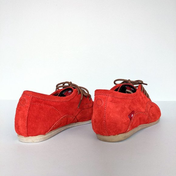 🇨🇦 🇪🇹 Oliberte Eloka Red Suede Loafer Fair Trade - Picture 5 of 12